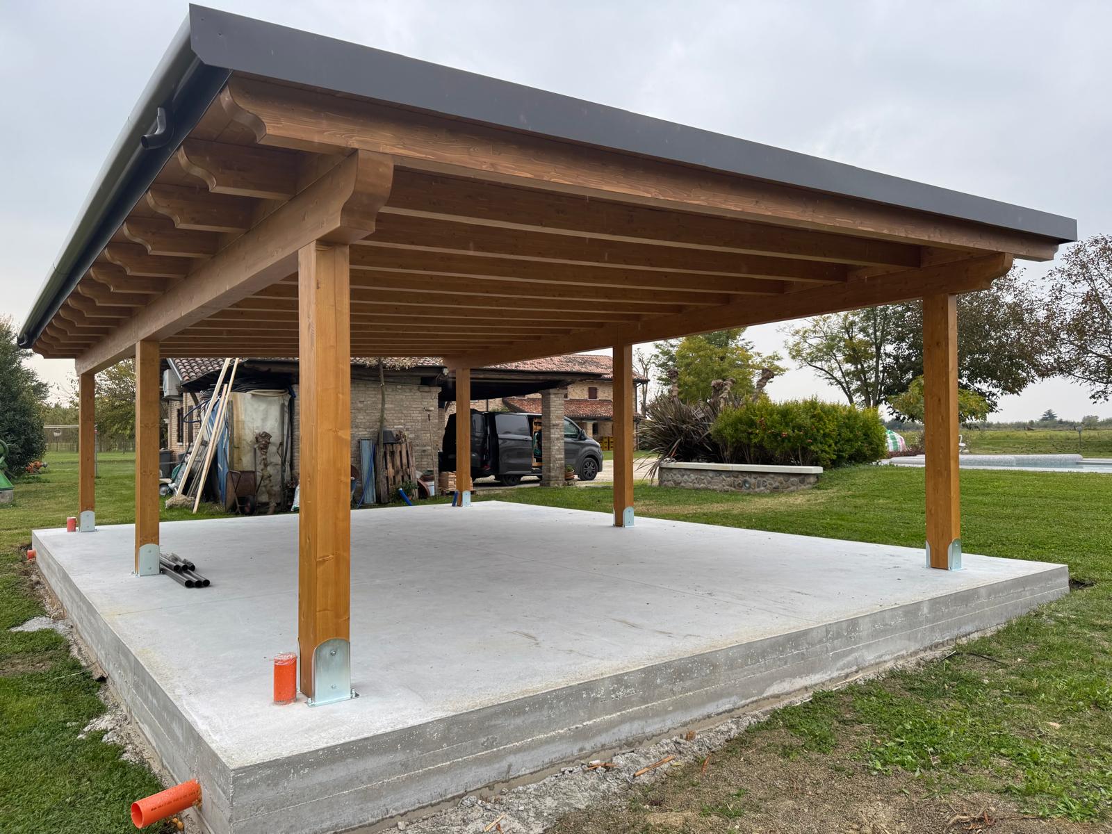 Copertura terrazza legno Vicenza H3 SRL